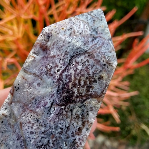 Sugar Druzy Filled Purple Sphalerite Tower - Picture 6 of 17